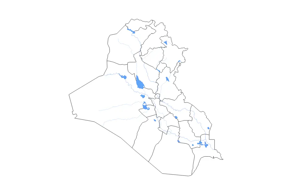 Vista previa del mapa de contorno de Iraq