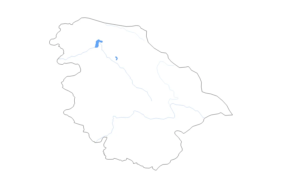 Aperçu de la carte de contour de Jammu And Kashmir