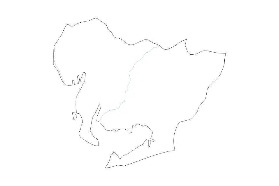Aichi Prefecture outline map preview