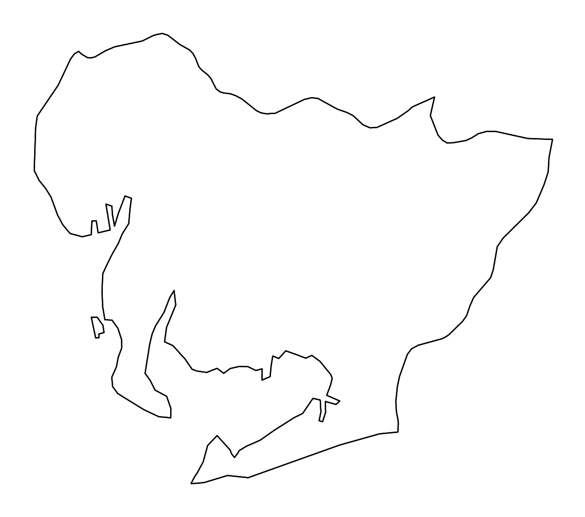 Carte de contour de Aichi Prefecture, Japan avec rivières.