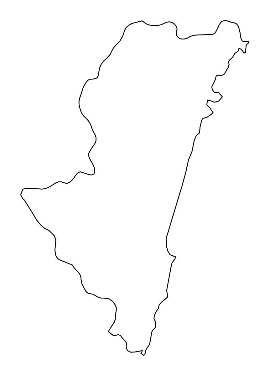 Carte de contour de Miyazaki Prefecture, Japan avec rivières.