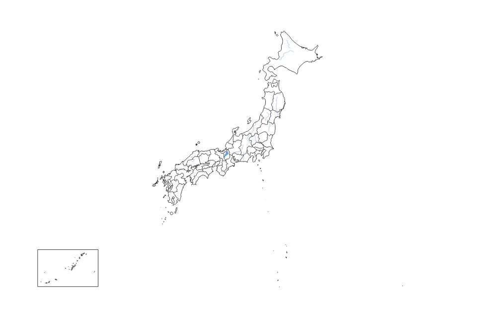 Vista previa del mapa de contorno de Japan