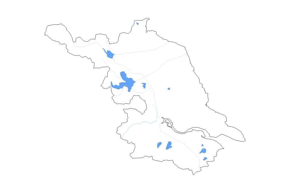 Vista previa del mapa de contorno de Jiangsu