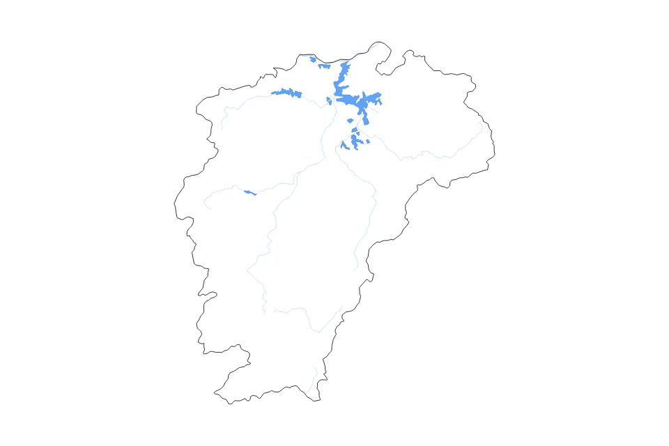 Vista previa del mapa de contorno de Jiangxi