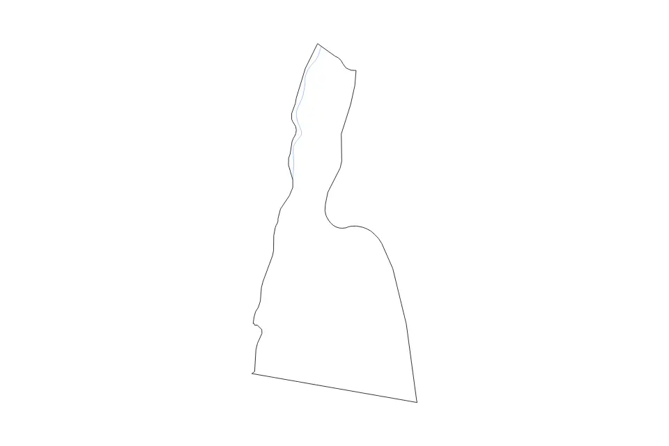 Mapa de Aqaba, Jordan de tipo contorno y ríos para Asia, con contorno y ríos con límites limpios.