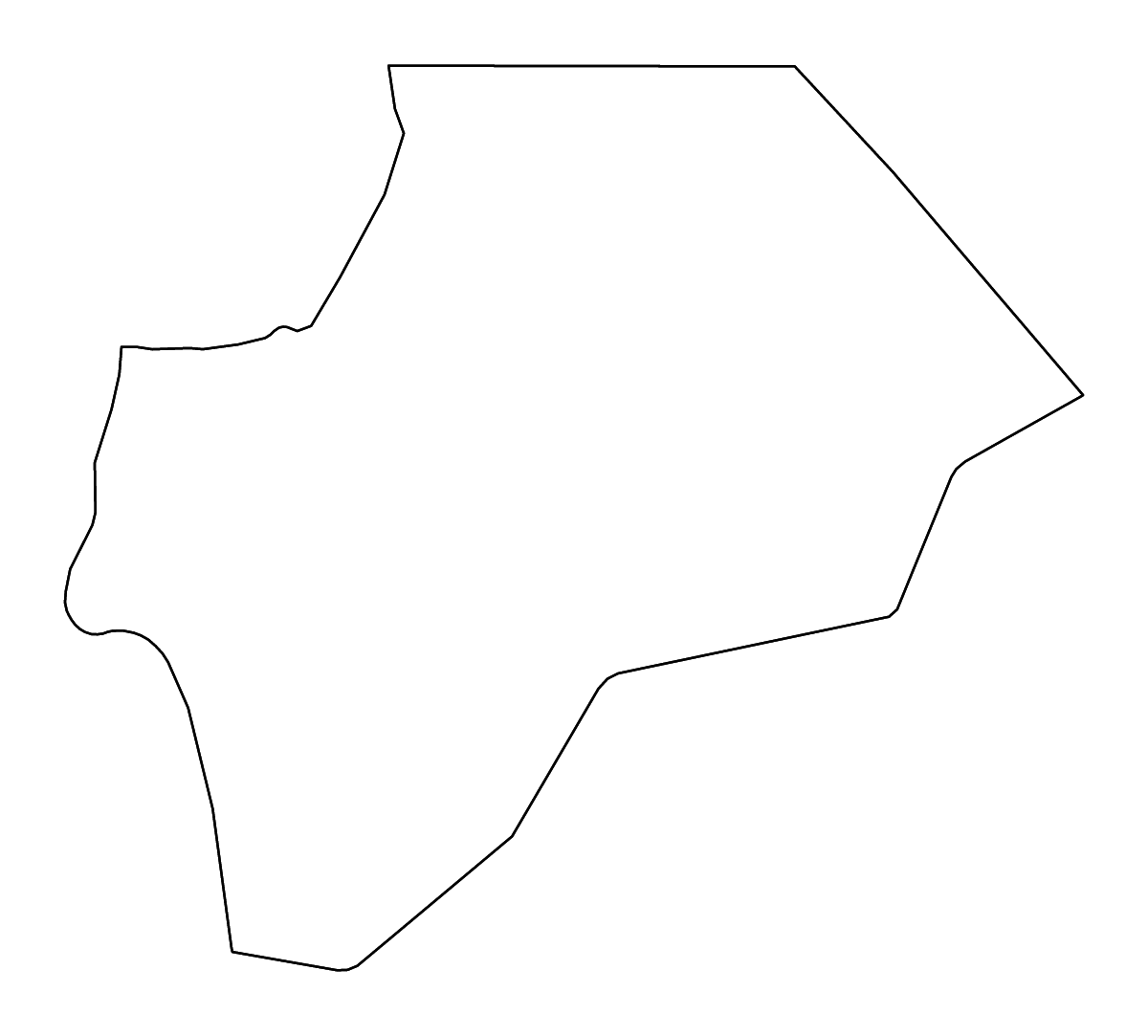Carte de contour de Ma'an, Jordan avec rivières.
