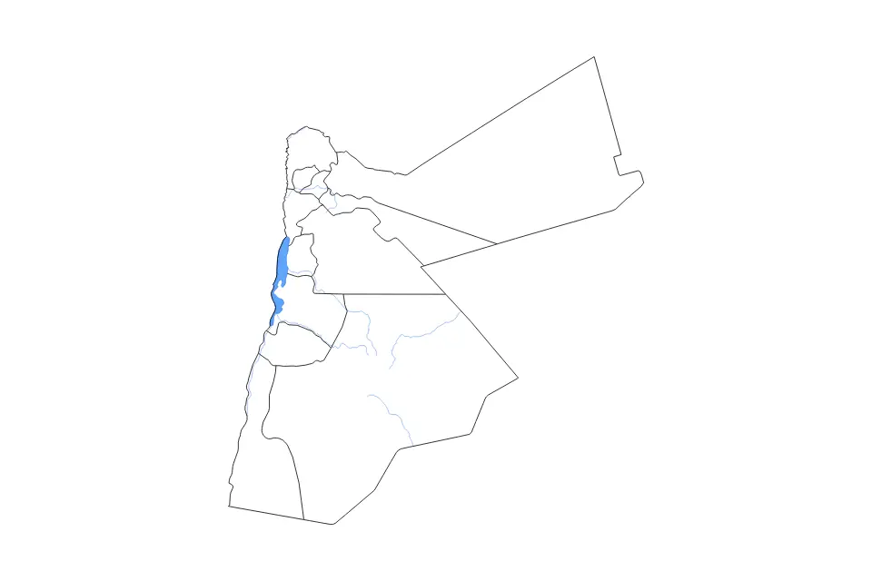 Vista previa del mapa de contorno de Jordan