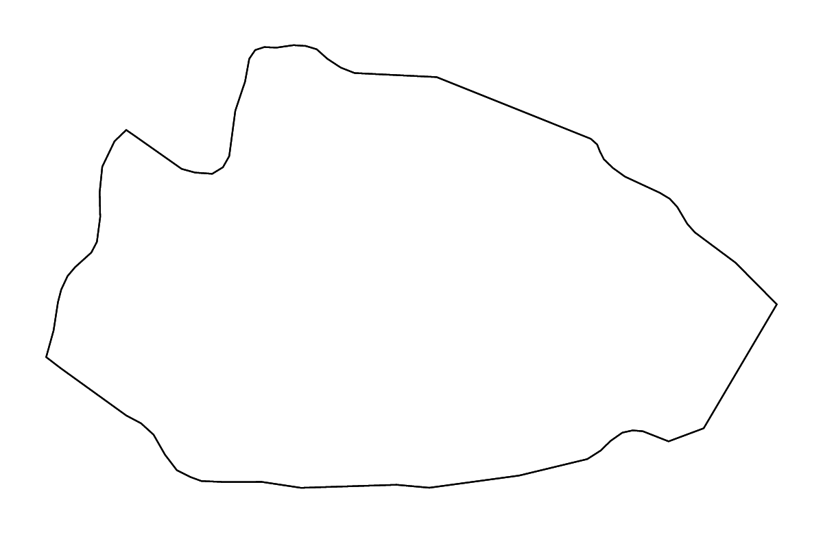 Mapa de contorno de Tafilah, Jordan con ríos.