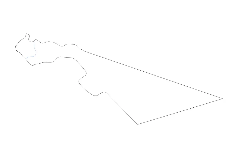 Mapa de Zarqa, Jordan de tipo contorno y ríos para Asia, con contorno y ríos con límites limpios.