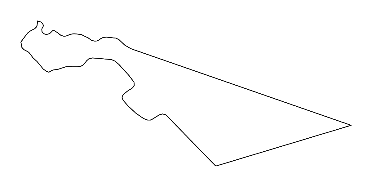 Mapa de contorno de Zarqa, Jordan con ríos.