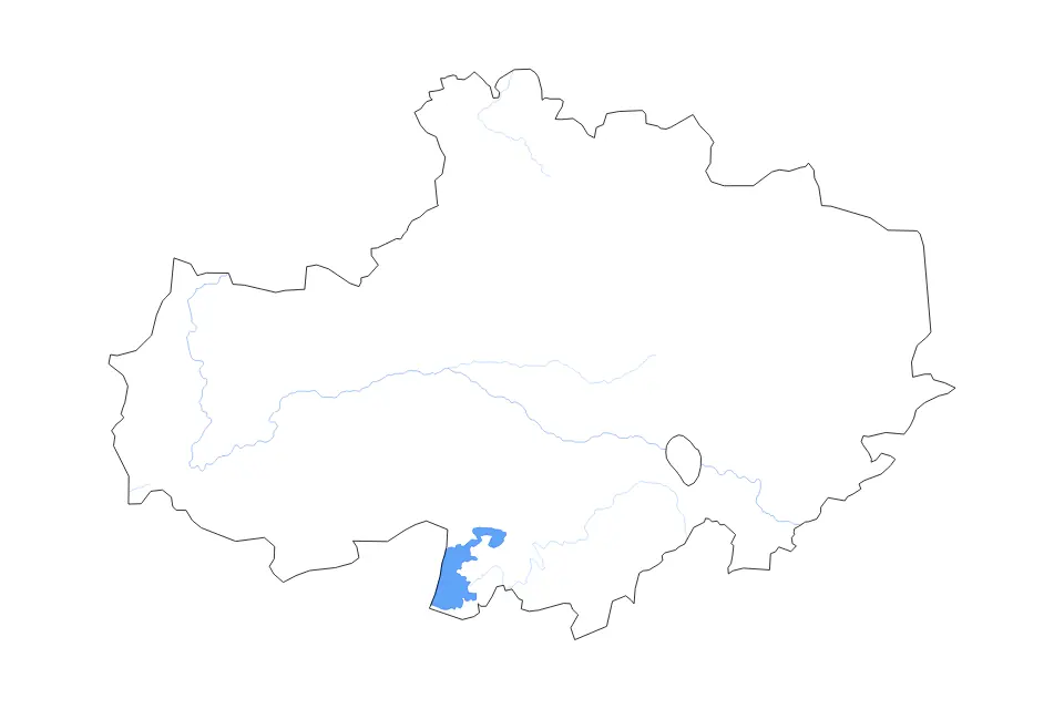 Akmola outline map preview