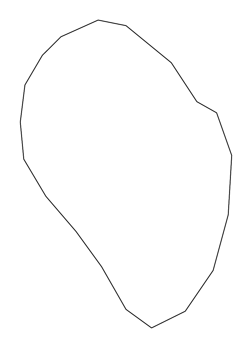 Mapa de contorno de Nur-Sultan, Kazakhstan con ríos.
