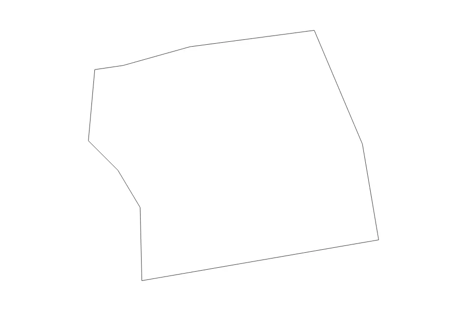 Outline map of Al Farwaniyah, Kuwait with subdivision borders.