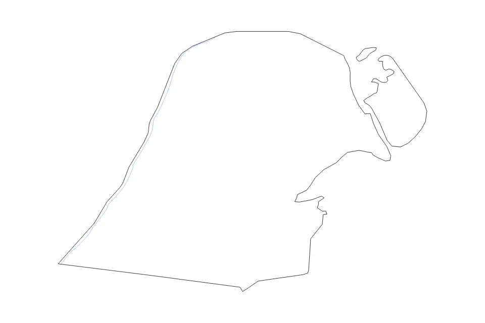 Al Jahra outline map preview
