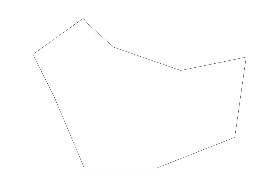 Mapa de Hawally, Kuwait de tipo contorno para Asia, con contorno con límites limpios.