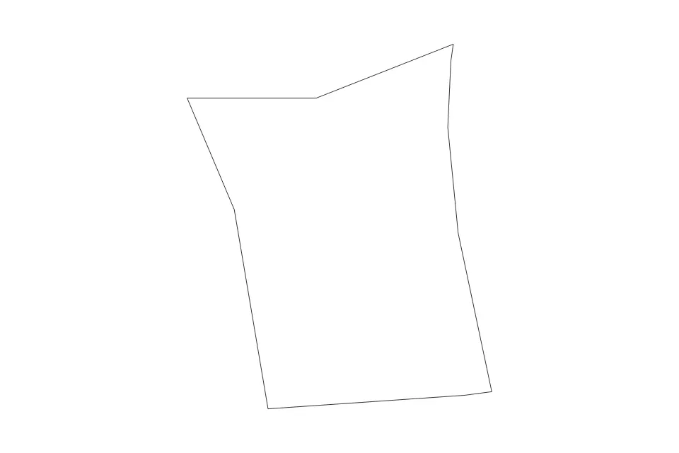 Carte de Mubarak Al-Kabeer, Kuwait de type contour pour Asie, montrant contour avec des limites nettes.