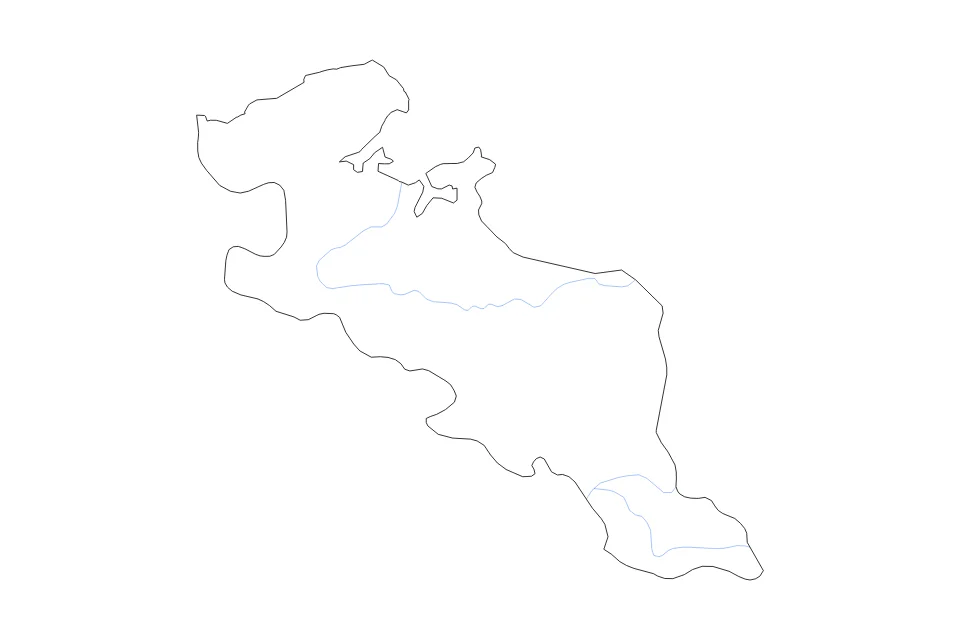 Vista previa del mapa de contorno de Kyoto