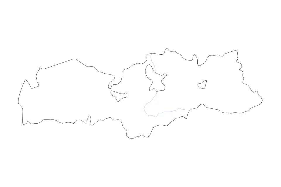 Batken outline map preview