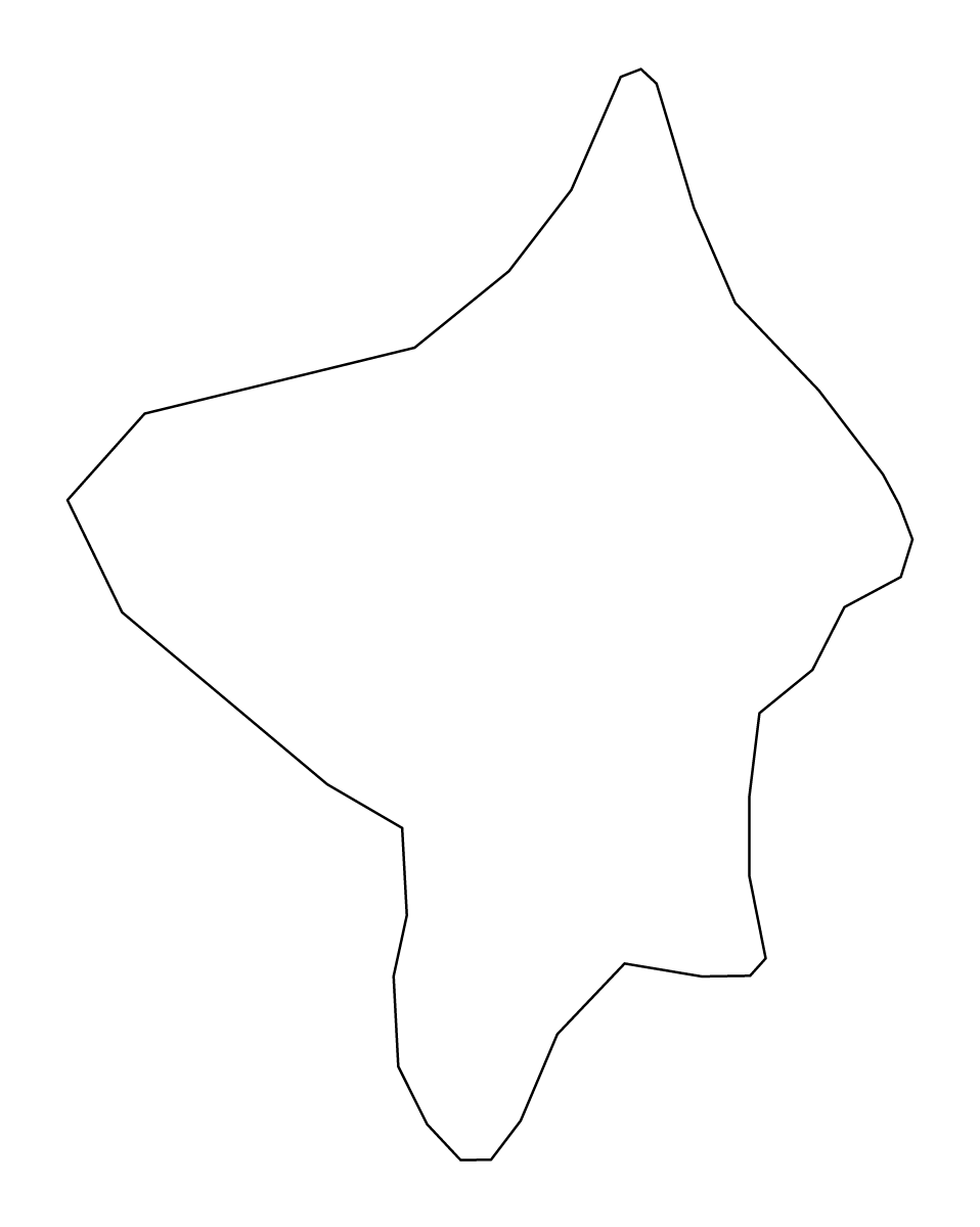 Mapa de contorno de Bishkek, Kyrgyzstan.