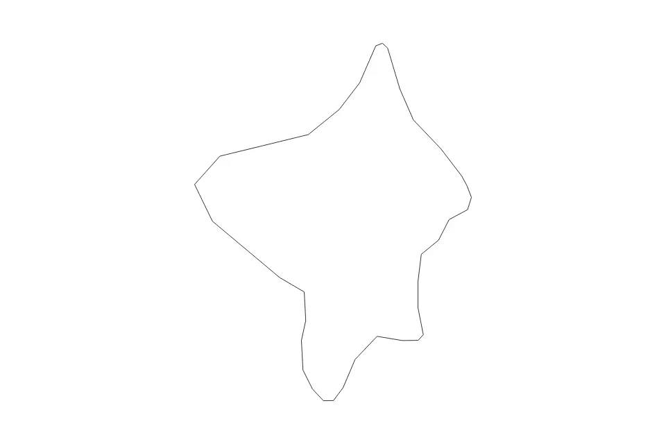 Vista previa del mapa de contorno de Bishkek