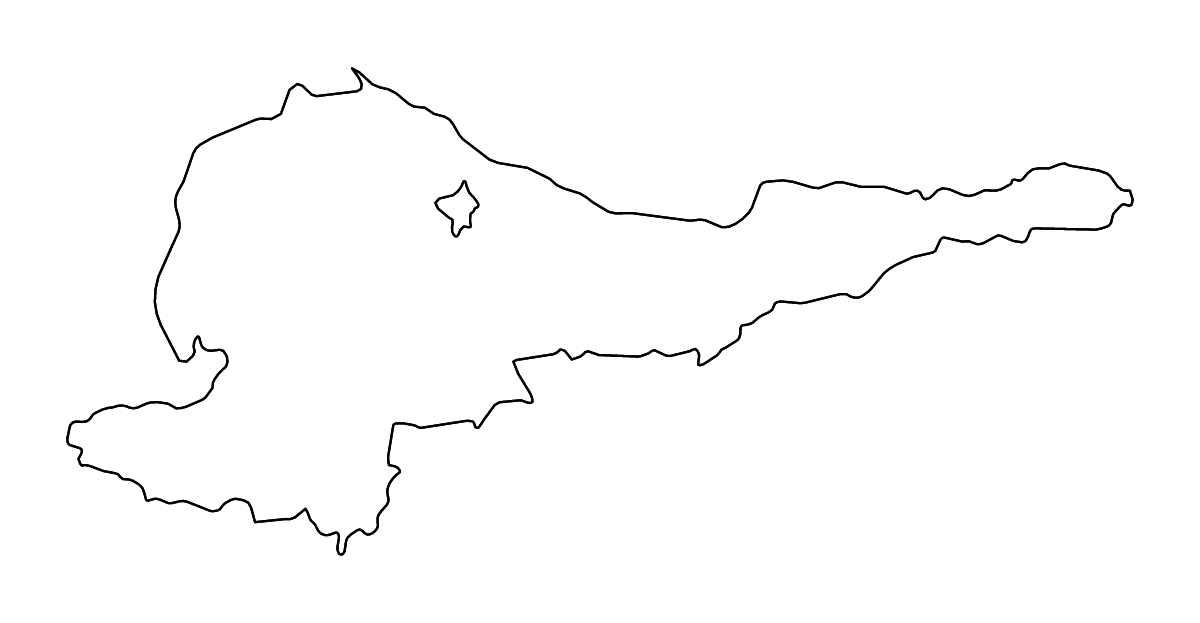 Carte de contour de Chuy, Kyrgyzstan avec rivières.
