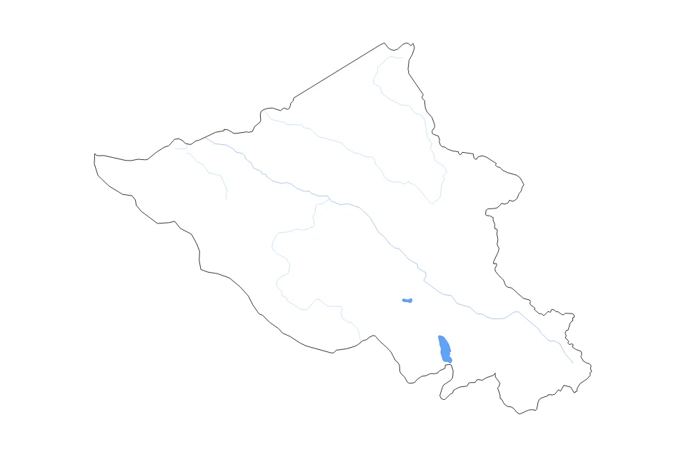 Vista previa del mapa de contorno de Ladakh