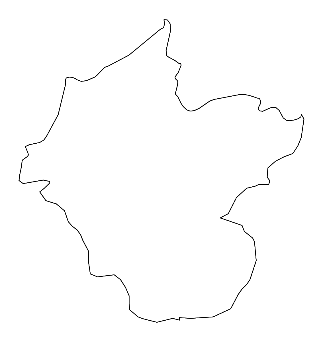 Carte de contour de Luang Namtha, Lao PDR avec rivières.