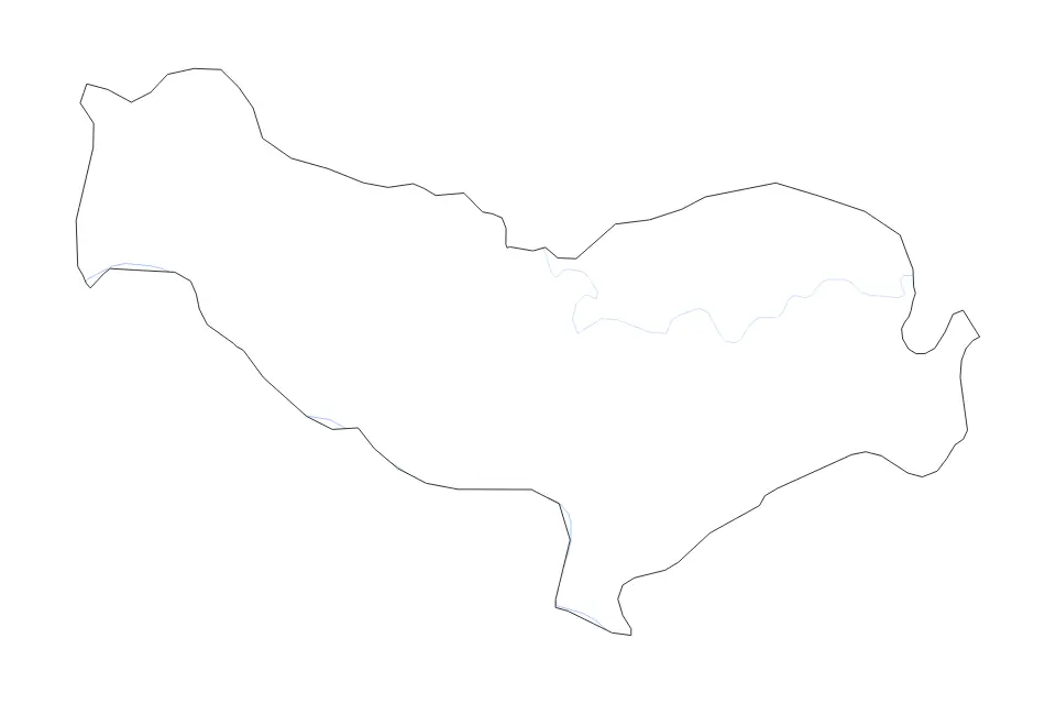 Carte de Vientiane Prefecture, Lao Pdr de type contour et rivières pour Asie, montrant contour et rivières avec des limites nettes.