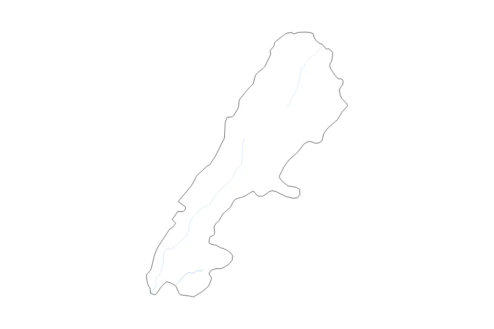 Beqaa outline map preview