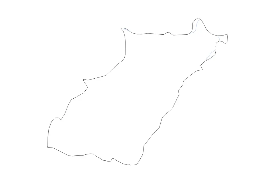 Carte de North, Lebanon de type contour et rivières pour Asie, montrant contour et rivières avec des limites nettes.