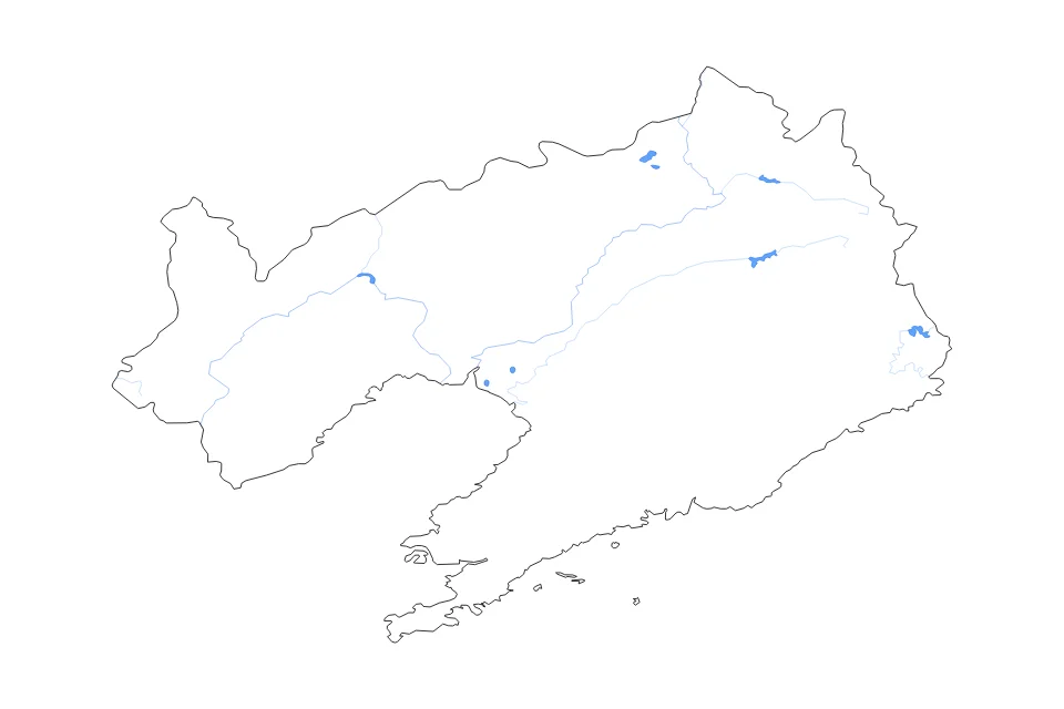 Vista previa del mapa de contorno de Liaoning