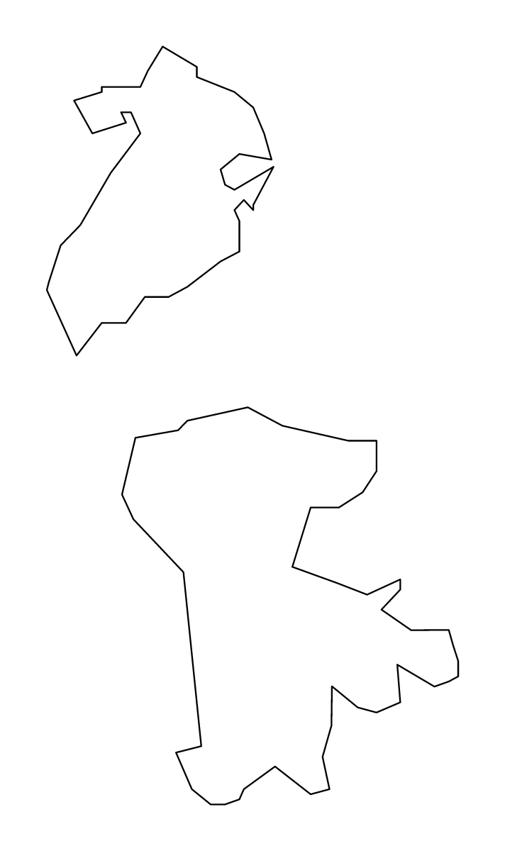 Mapa de contorno de Macao.