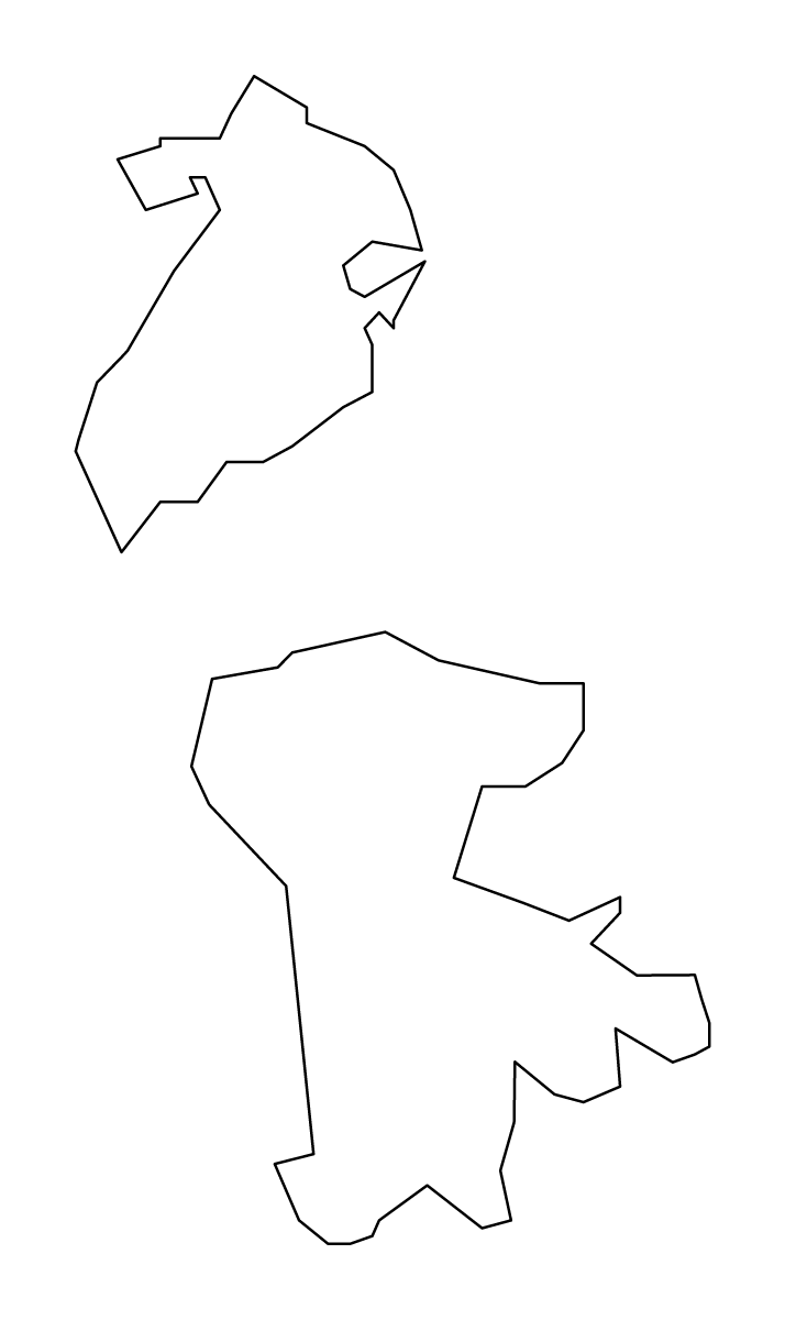 Carte de contour de Macao.