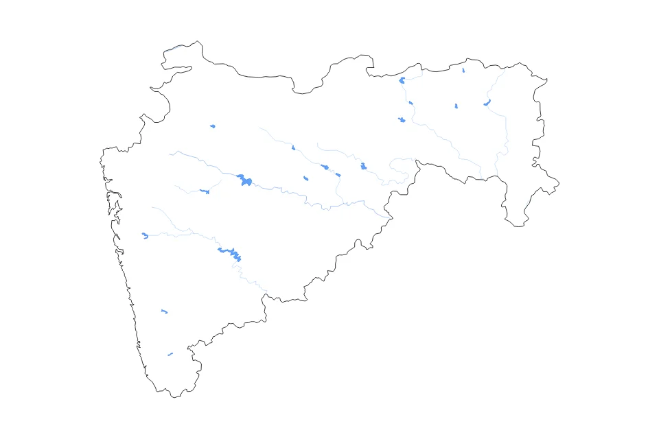 Vista previa del mapa de contorno de Maharashtra