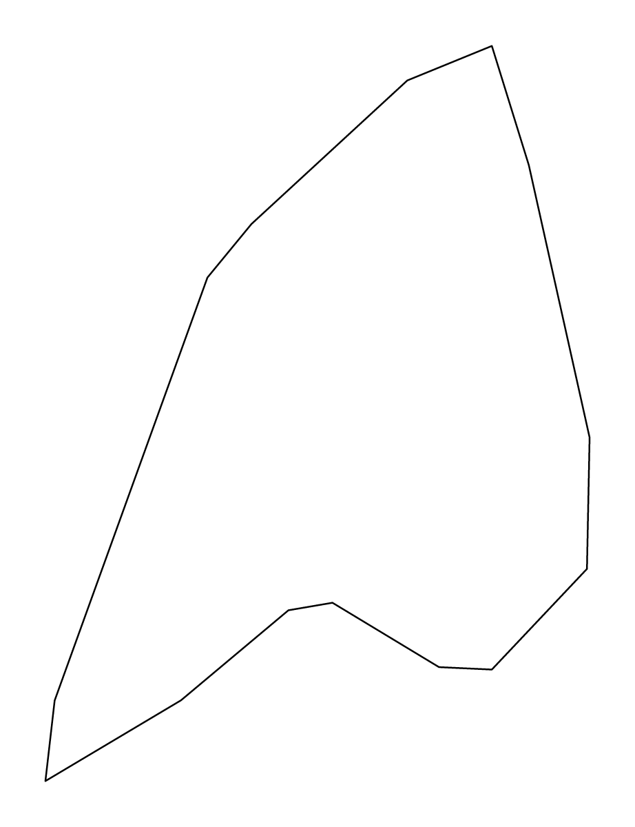 Carte de contour de Labuan, Malaysia.