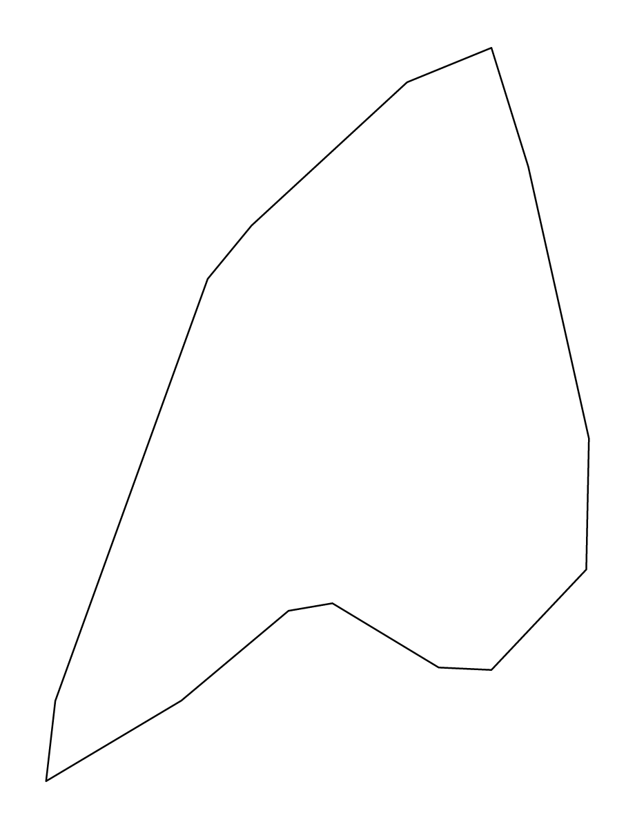 Carte de contour de Labuan, Malaysia.