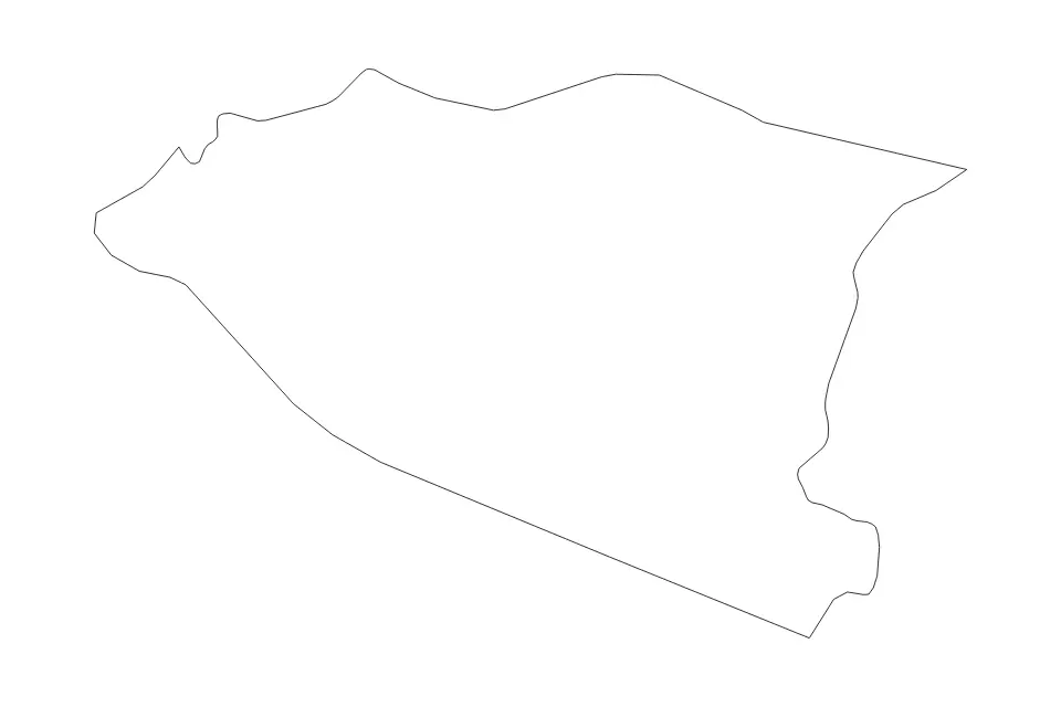 Mapa de Melaka, Malaysia de tipo contorno para Asia, con contorno con límites limpios.