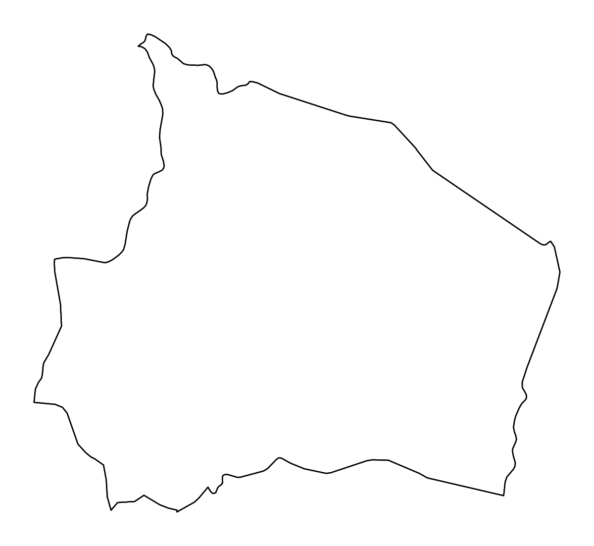 Carte de contour de Negeri Sembilan, Malaysia avec rivières.