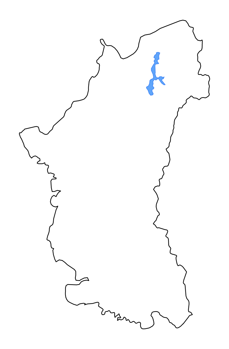Carte de contour de Perak, Malaysia avec lacs et rivières.
