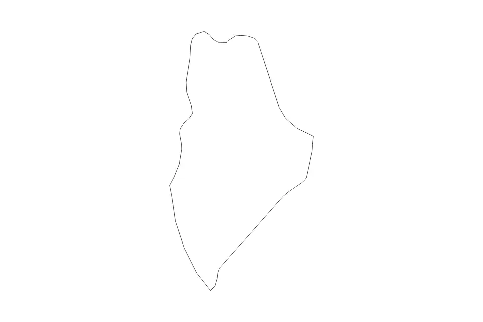 Mapa de Perlis, Malaysia de tipo contorno para Asia, con contorno con límites limpios.