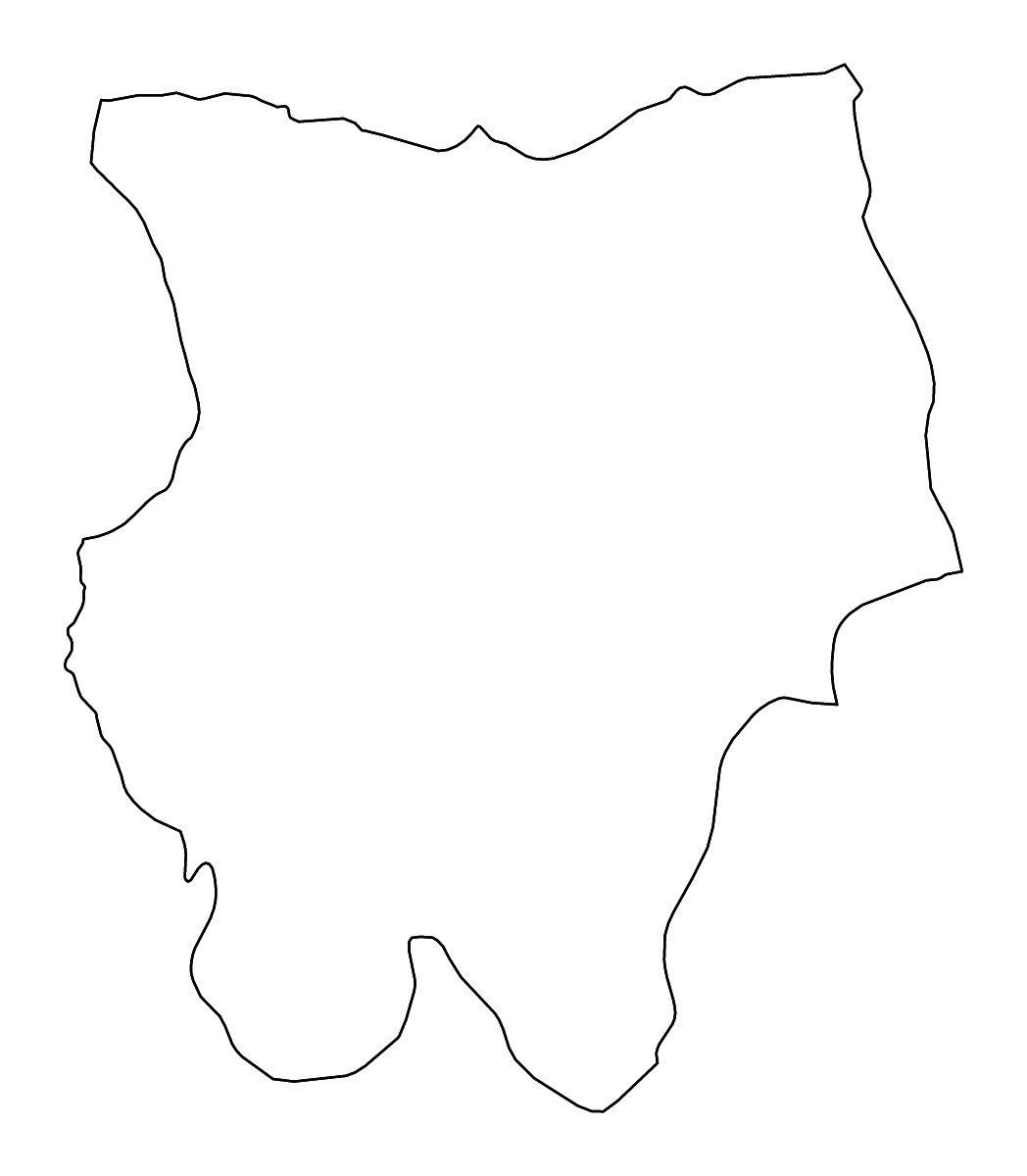 Carte de contour de Khentii, Mongolia avec rivières.