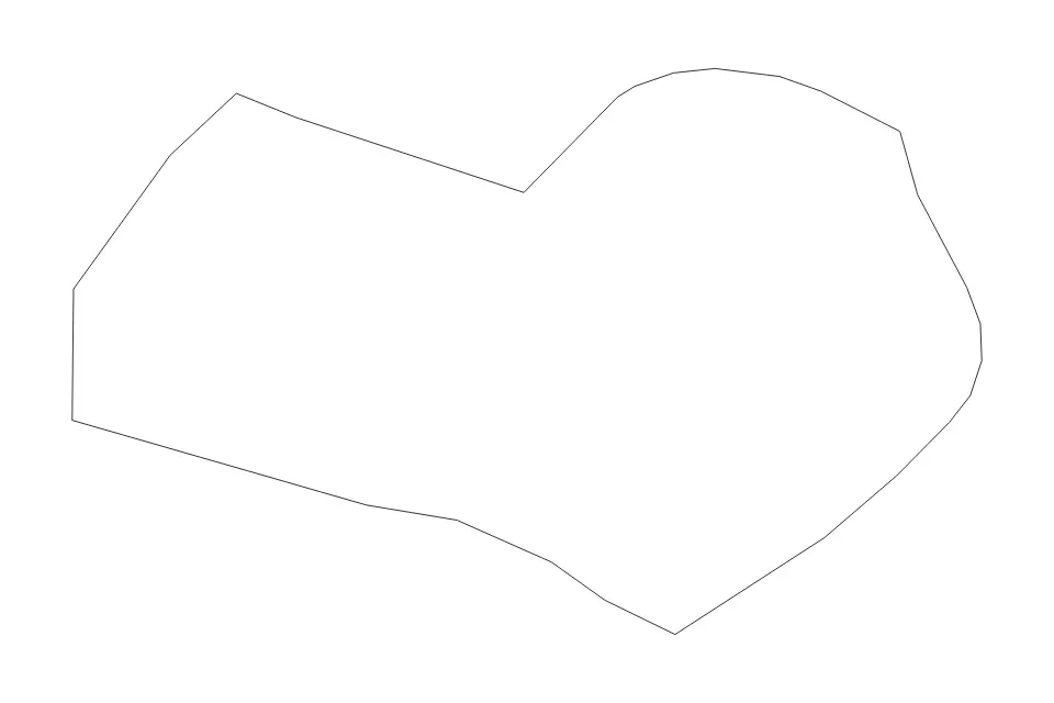 Outline map of Orkhon Municipality, Mongolia with subdivision borders.