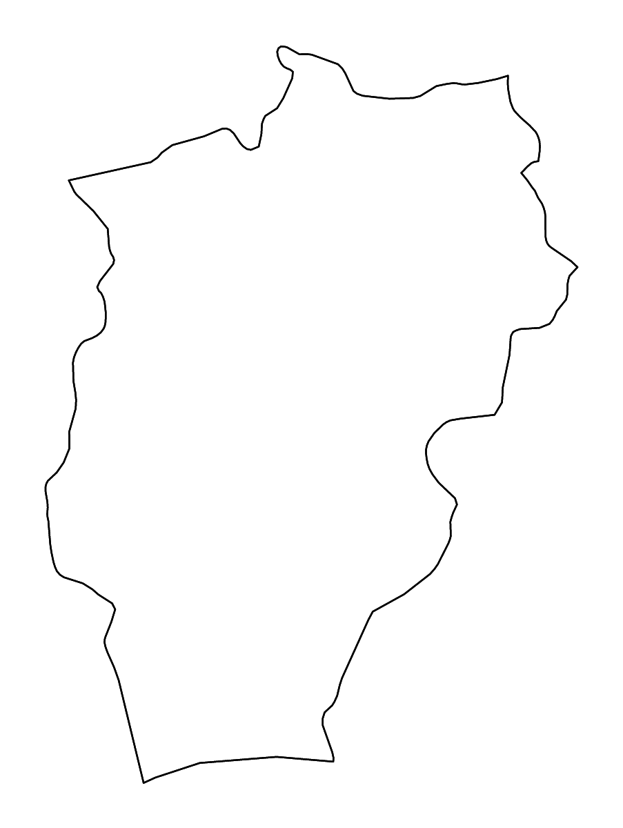 Mapa de contorno de Övörkhangai, Mongolia con ríos.