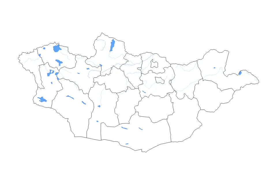 Mongolia outline map preview