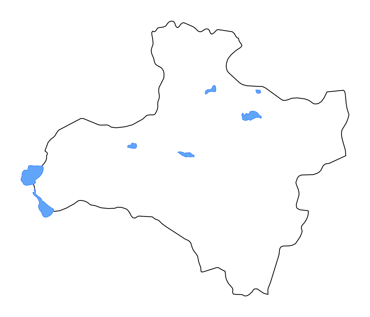Carte de contour de Zavkhan, Mongolia avec lacs et rivières.