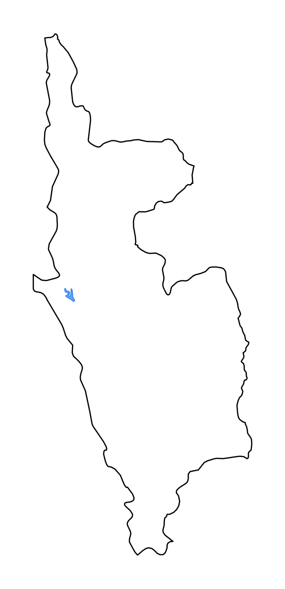 Carte de contour de Magway, Myanmar avec lacs et rivières.