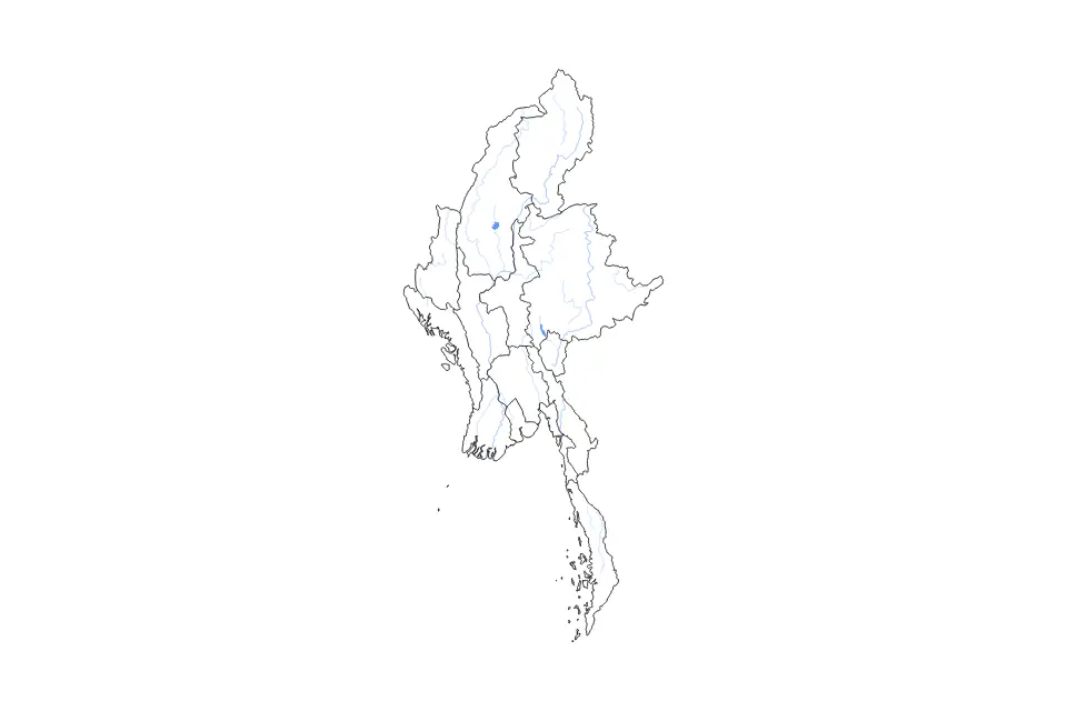 Myanmar outline map preview