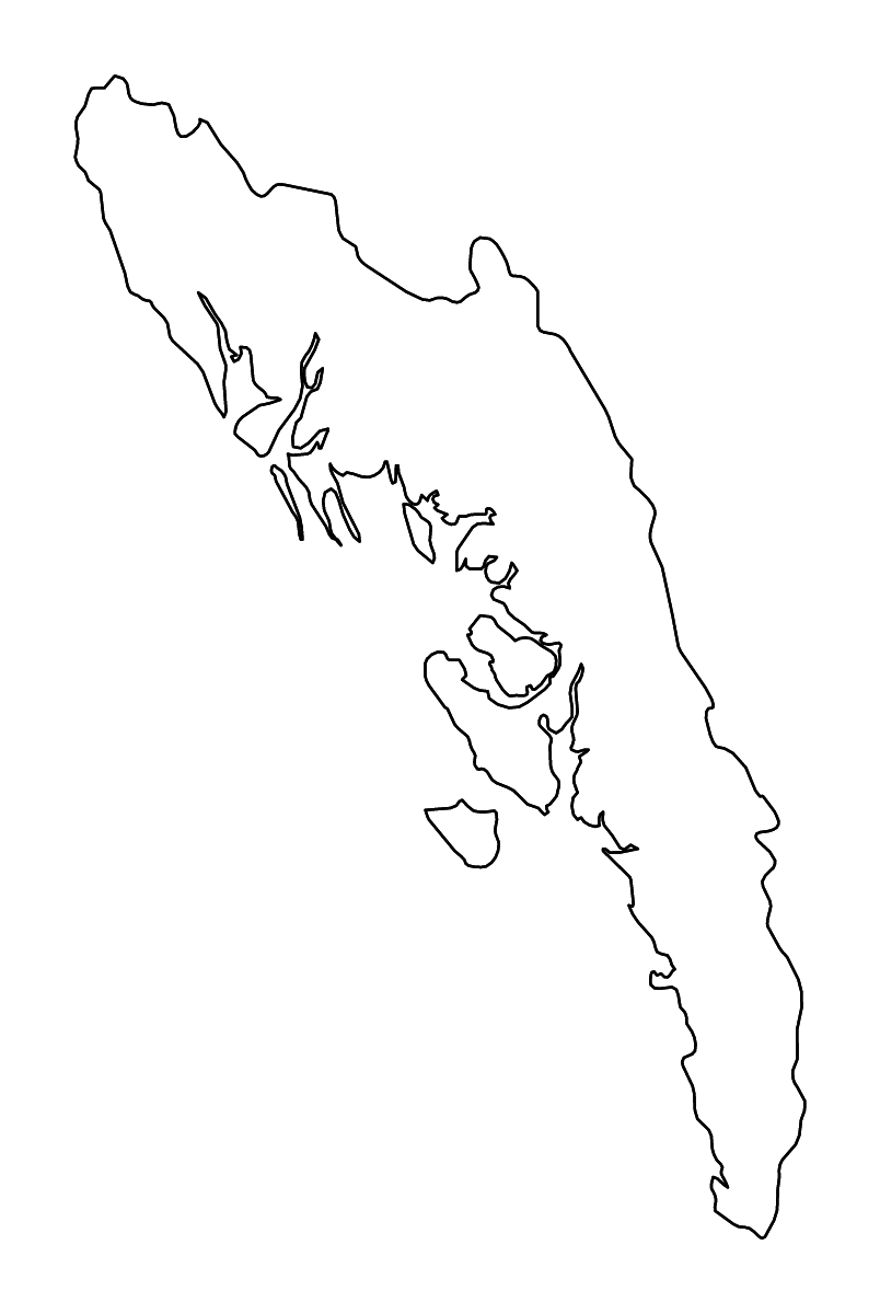 Carte de contour de Rakhine State, Myanmar avec rivières.