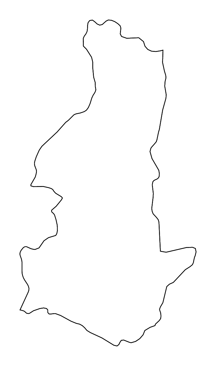 Mapa de contorno de Sagarmatha Zone, Nepal con ríos.