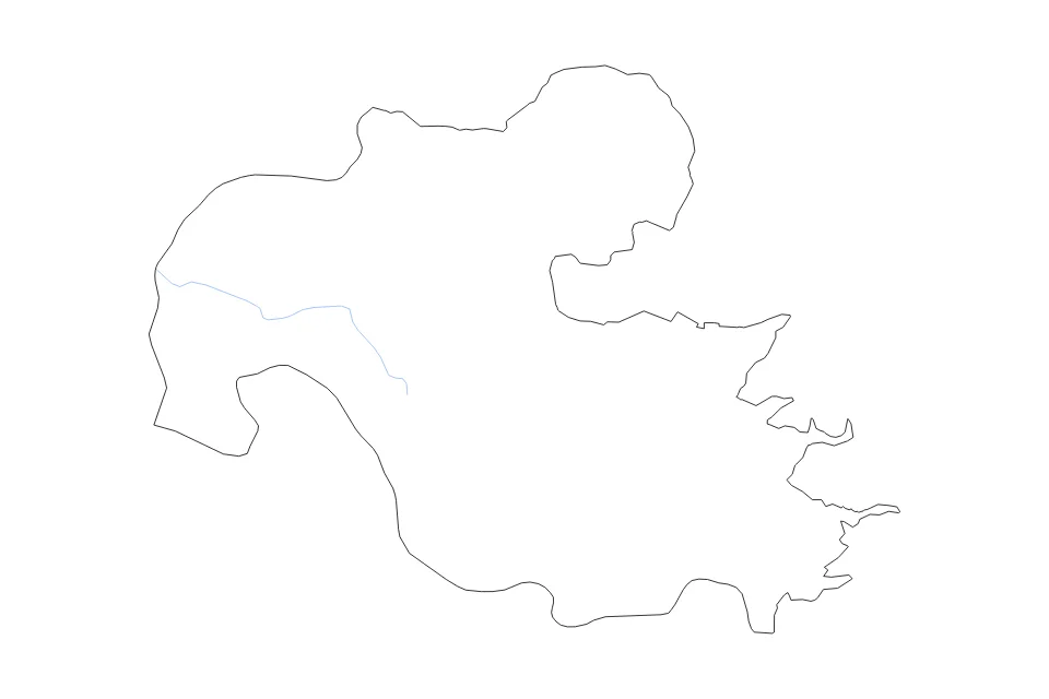 Vista previa del mapa de contorno de Oita